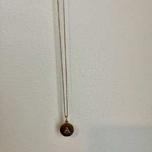 Gold Initial Pendant Necklace